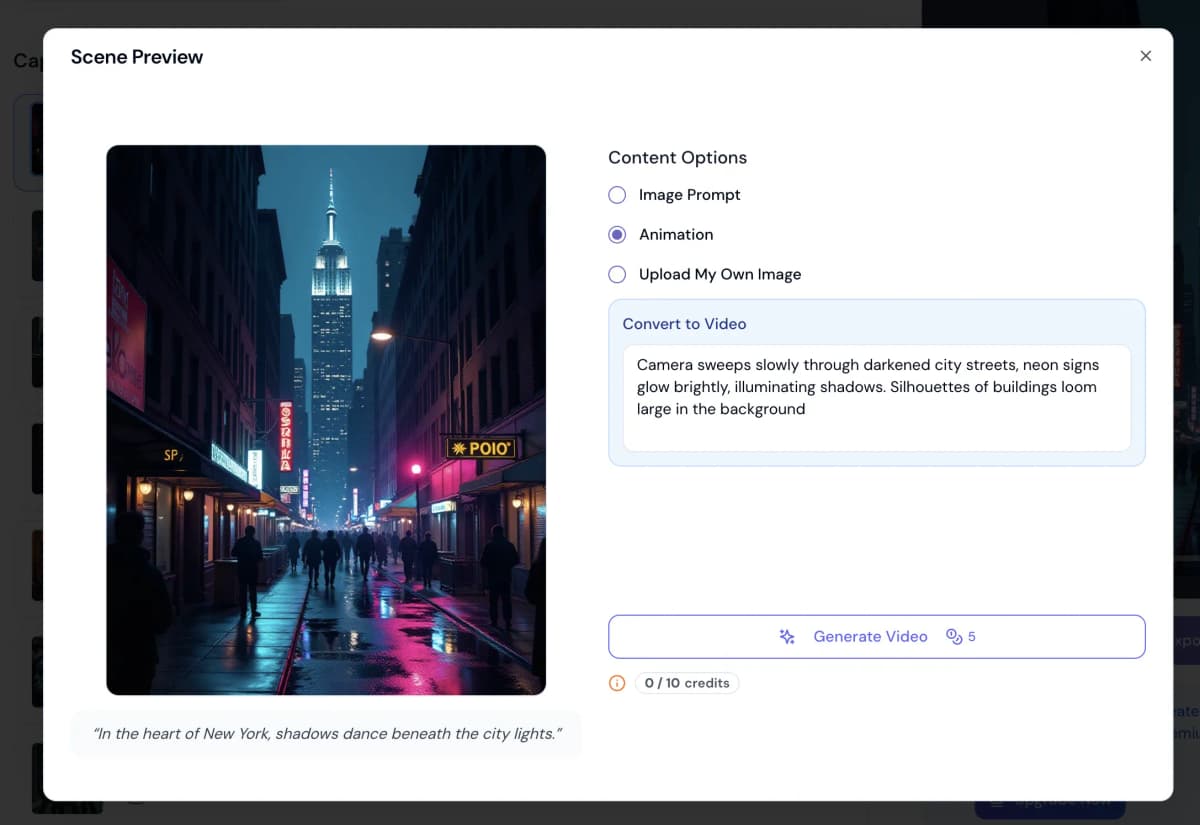 Faceless video style customization